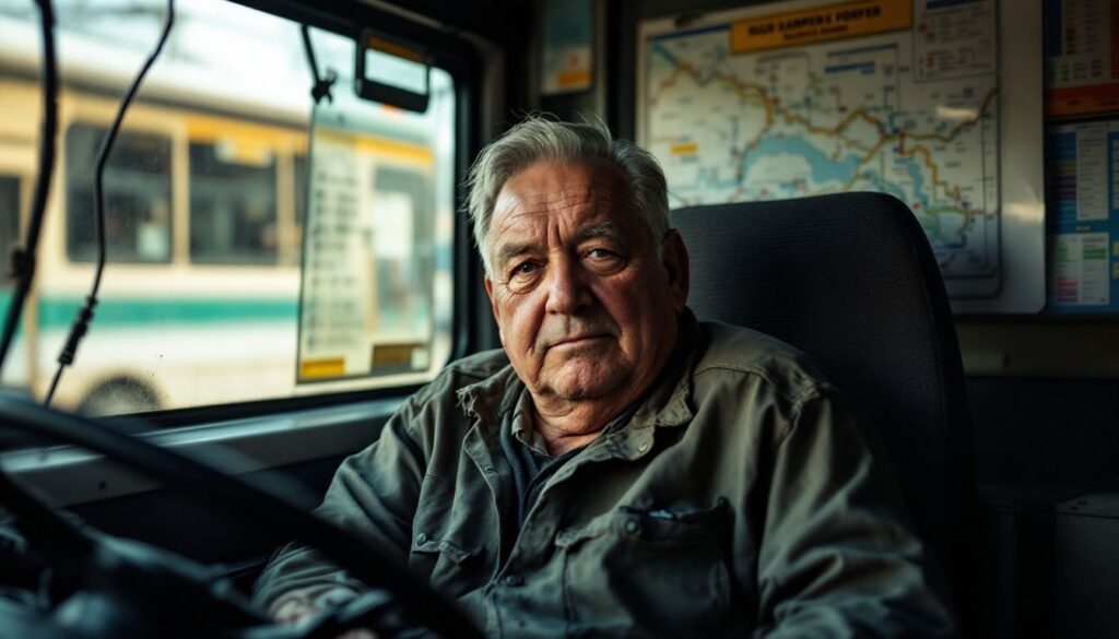 buschauffør køre bus