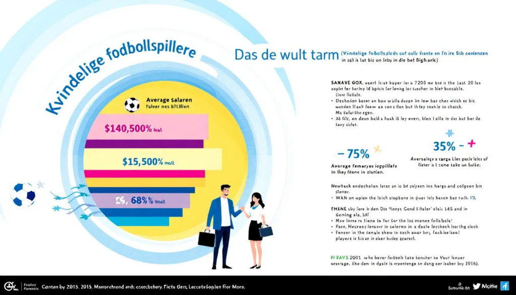 Kvindelige fodboldspillere får stadig lavere lønninger sammenlignet med mænd.