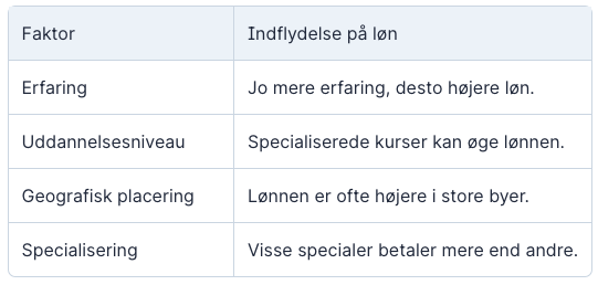 Tømrer løn i den private sektor
