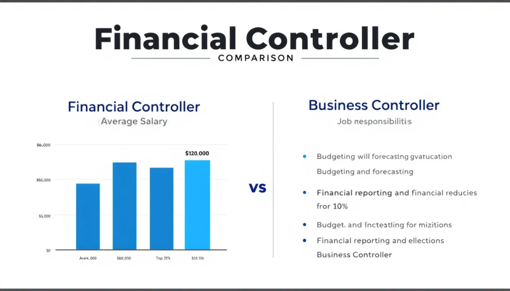 Sammenligning af løn mellem financial controller og business controller.