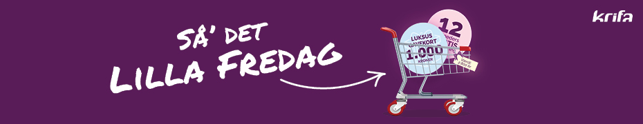 Krifa 1000 gavekort og Gratis fagforening i 12 et aar